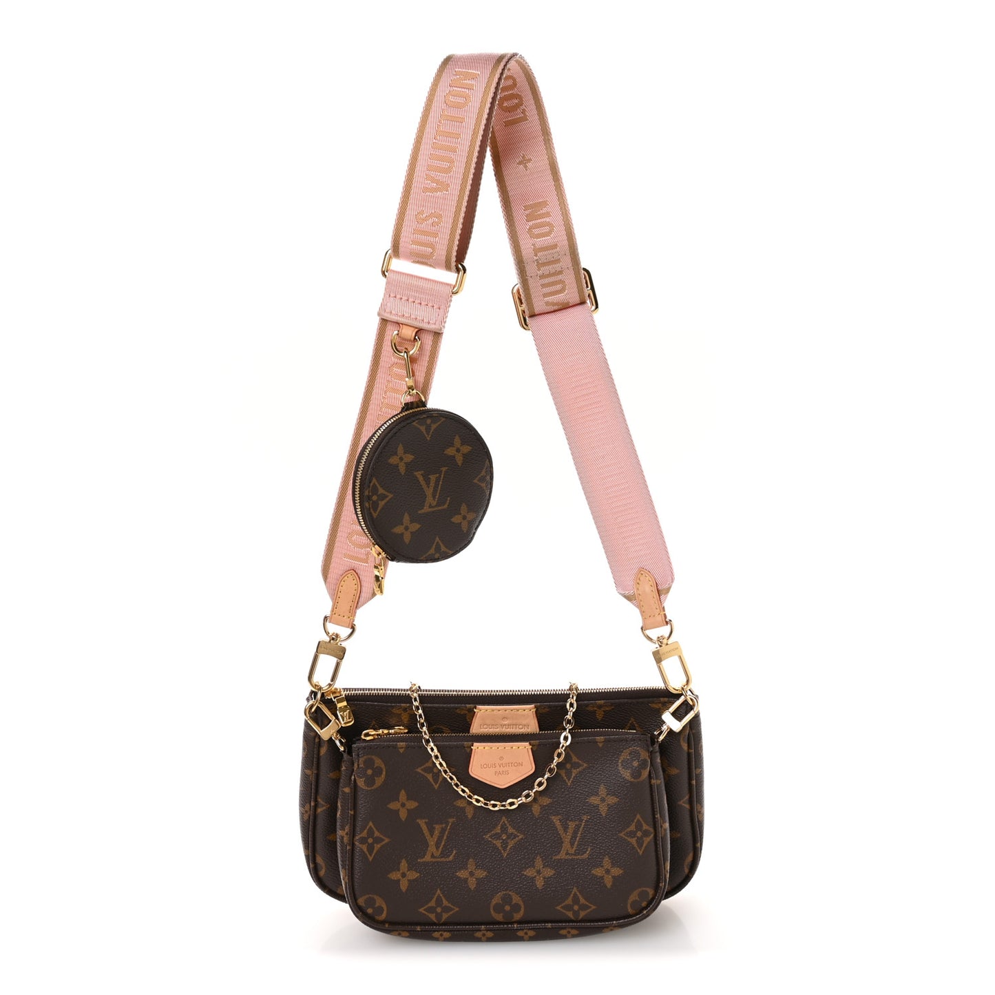 Monogram Multi Pochette Accessories Rose Clair