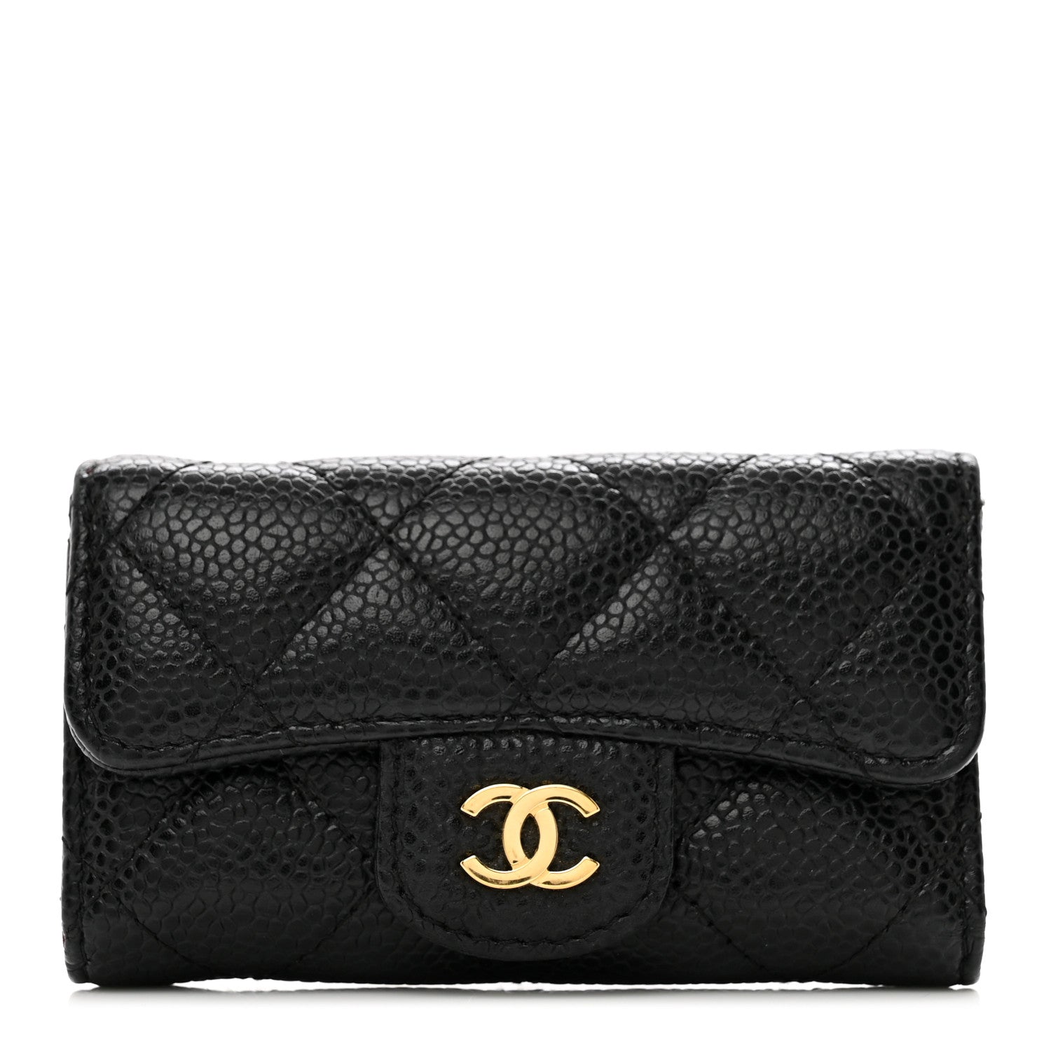 Chanel Caviar Quilted 6 Key Holder Black 1 of 8