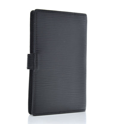 Louis Vuitton Epi Small Ring Agenda Cover Black 3 of 9