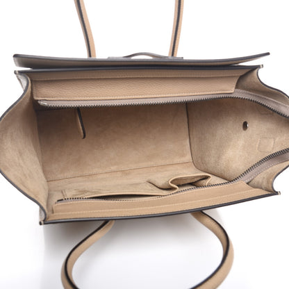 Celine Drummed Calfskin Micro Luggage Dune 5 of 8