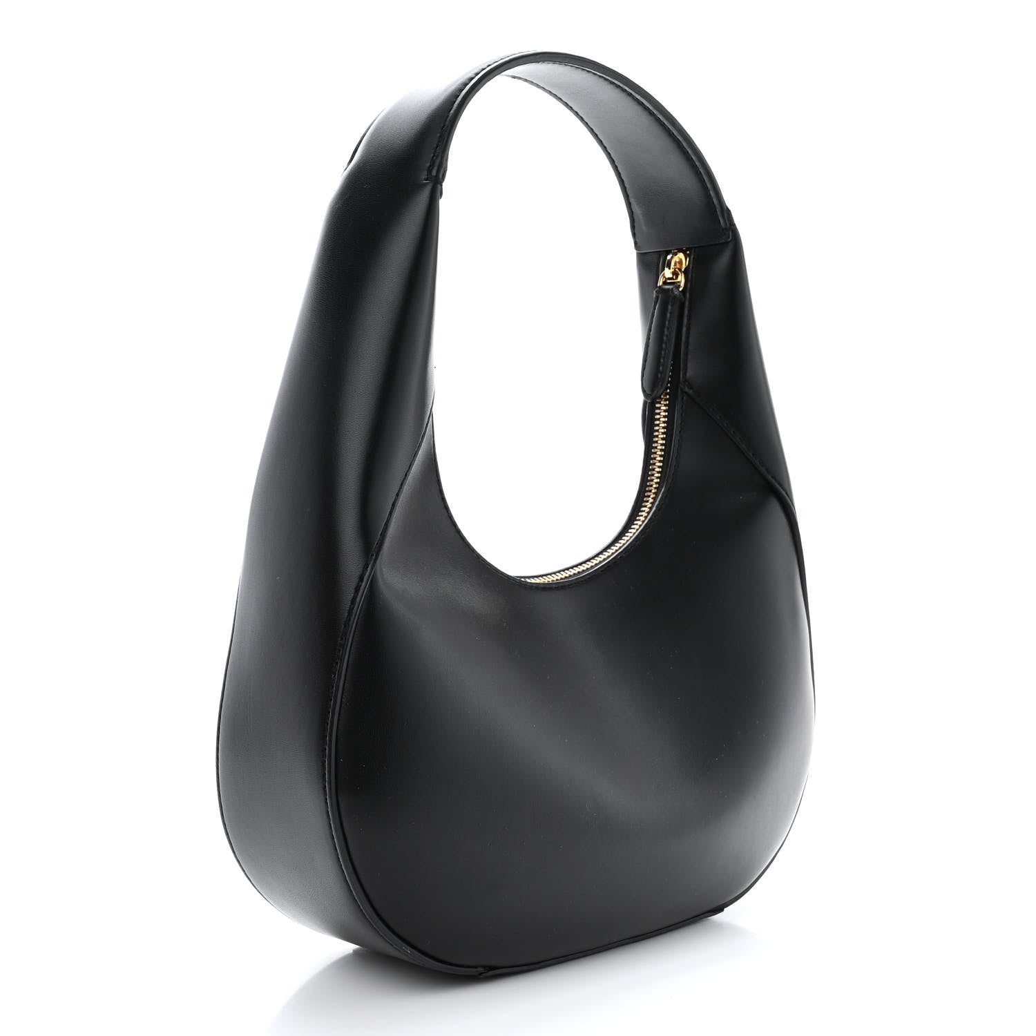 Stella McCartney Eco Alter Nappa Perforated Logo Small Hobo Black 3 of 12