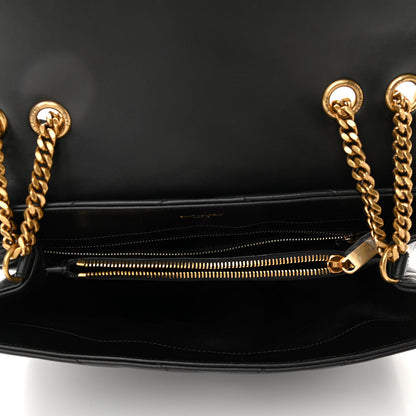 Saint Laurent Calfskin Y Quilted Monogram Medium Loulou Chain Satchel Black 4 of 9
