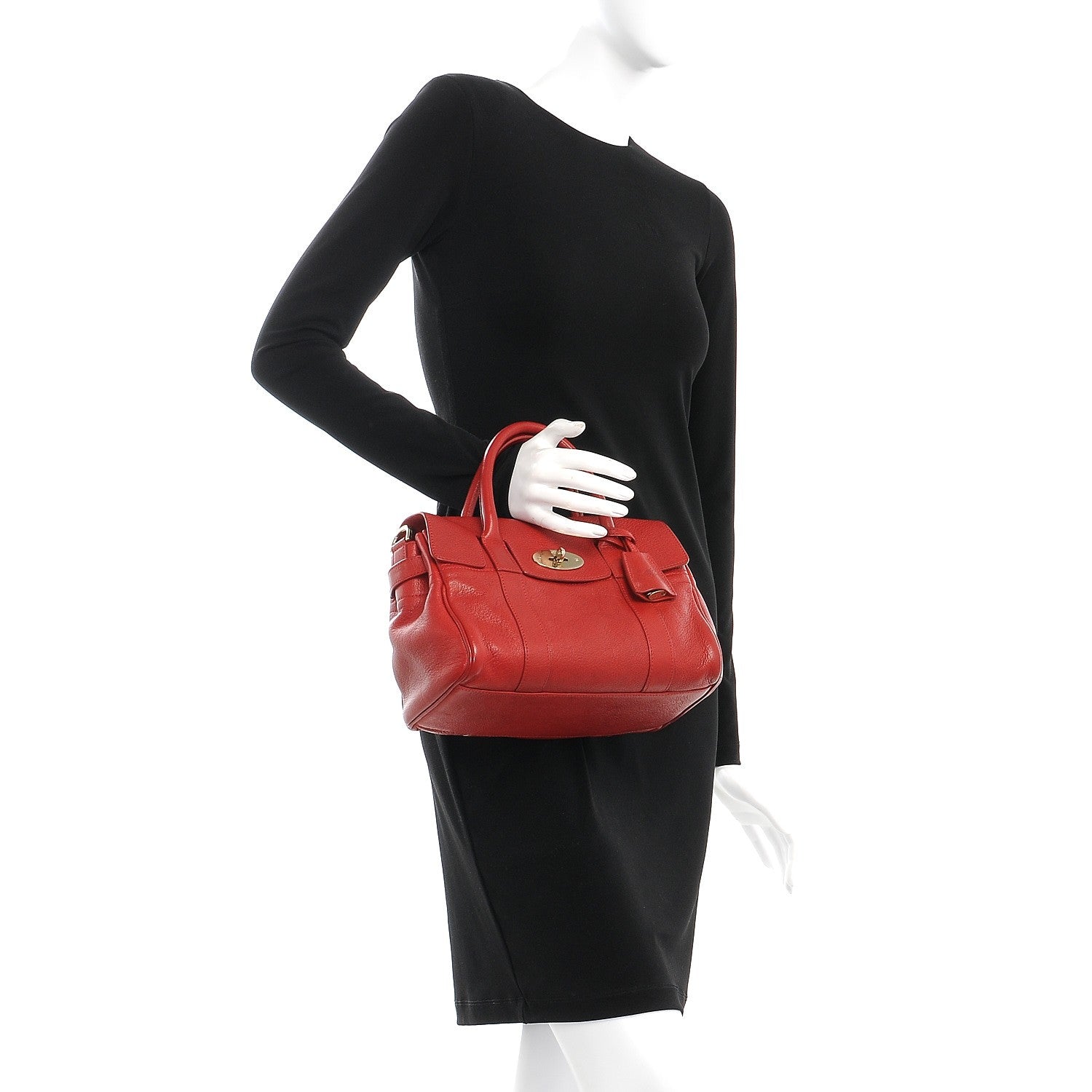 Mulberry Goatskin Small Bayswater Red 3 of 18
