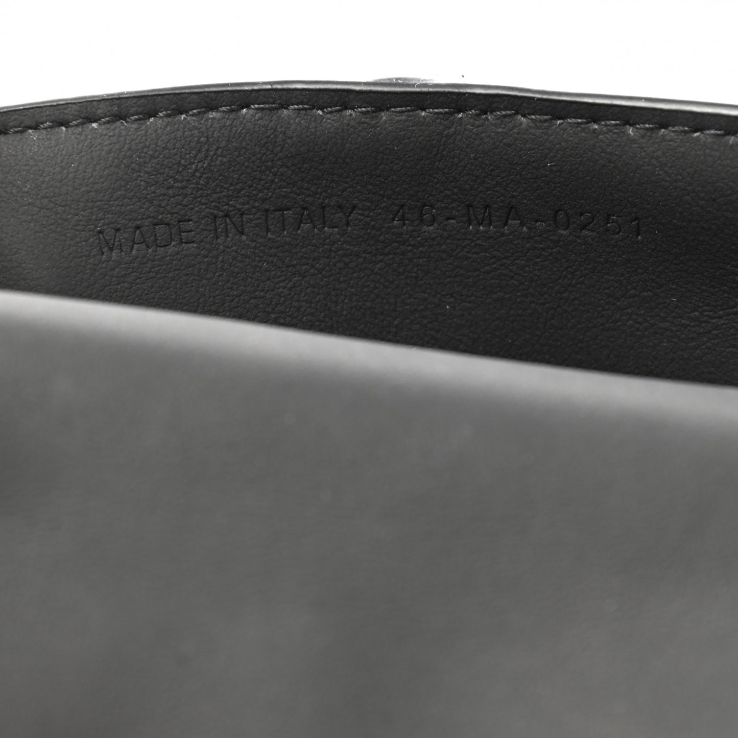 Ultra Matte Calfskin Nano Saddle Chain Pouch Black