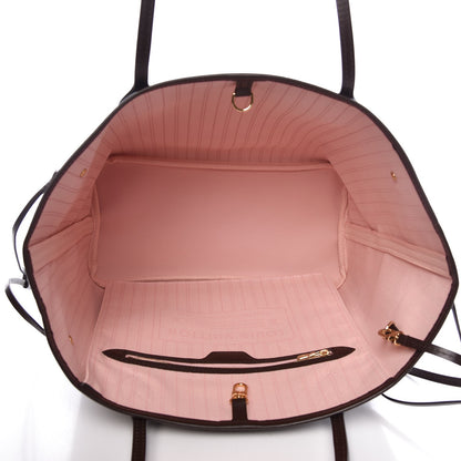 Louis Vuitton Damier Ebene Neo Neverfull MM Rose Ballerine 6 of 9