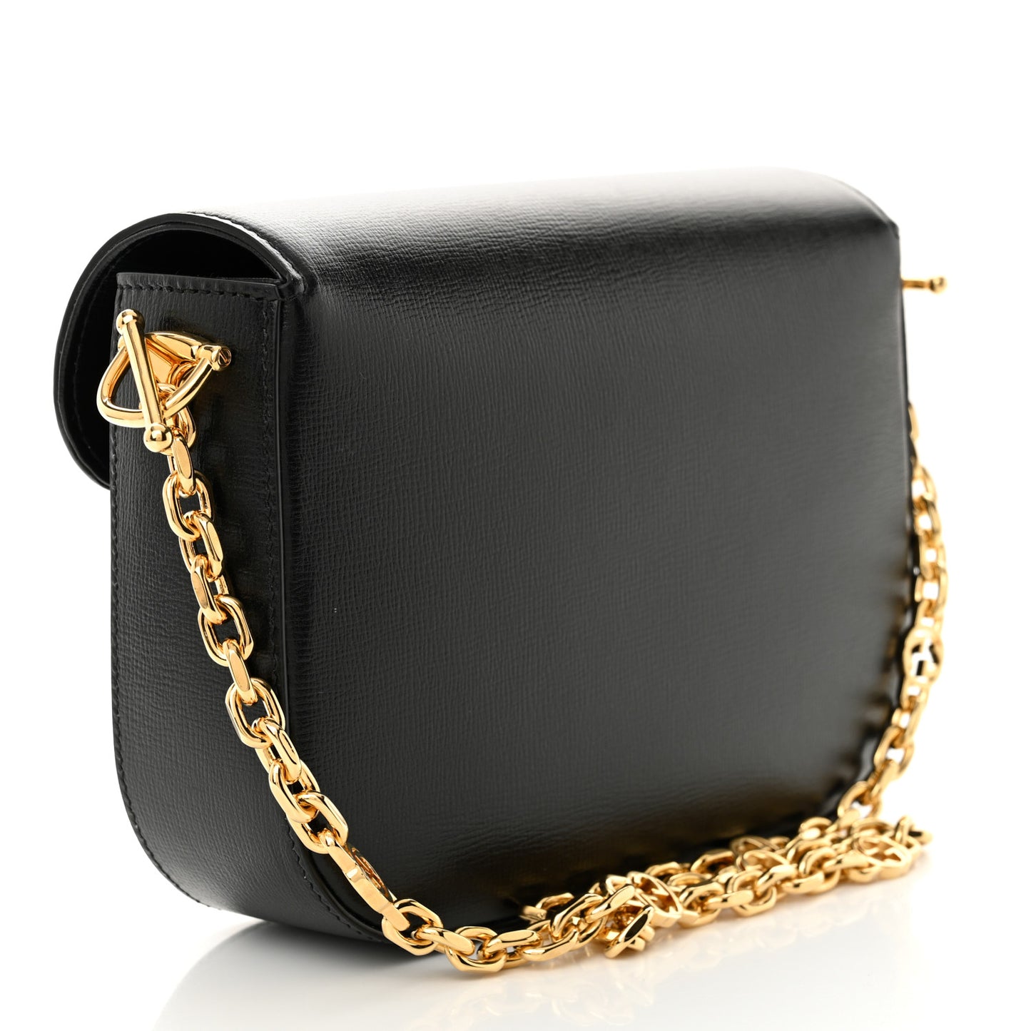 Azalea Calfskin Mini Crystal Horsebit 1955 Shoulder Bag Black