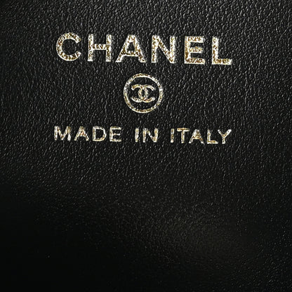 Chanel Shiny Crumpled Calfskin Quilted Nano 31 Shopping Bag Black 6 of 11