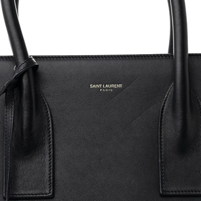 Saint Laurent Calfskin Large Sac de Jour Carryall Navy 9 of 12