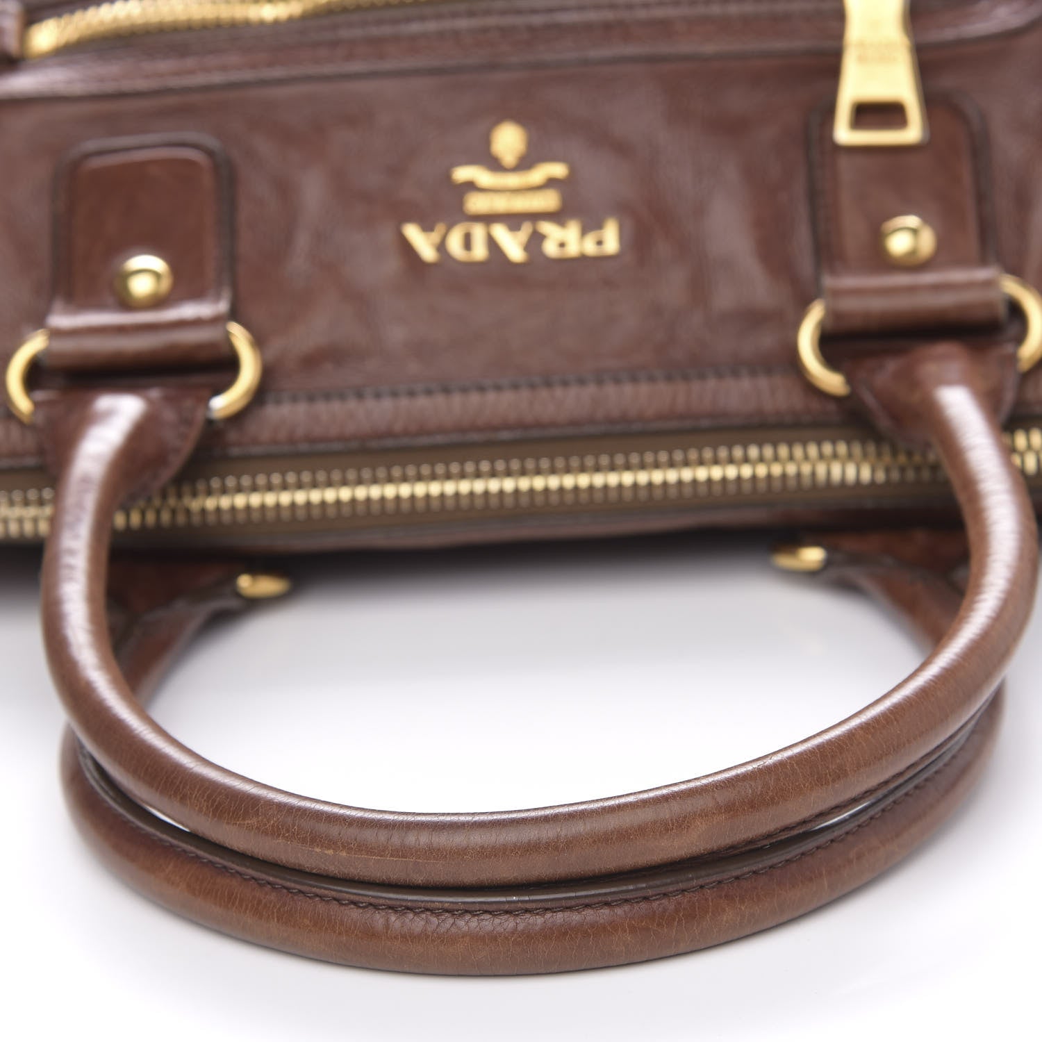 Prada Cervo Shopping Satchel Bruciato 14 of 20