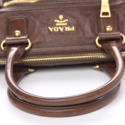 Prada Cervo Shopping Satchel Bruciato 14 of 20