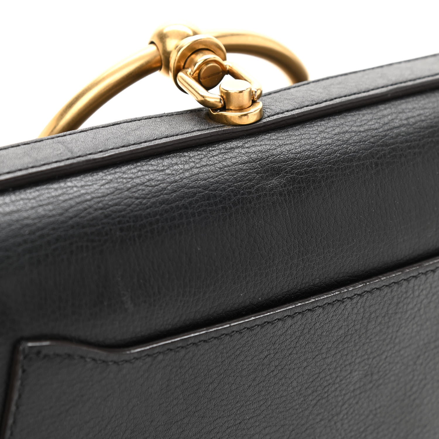 Chloe Calfskin Suede Medium Nile Bracelet Bag Black 10 of 14