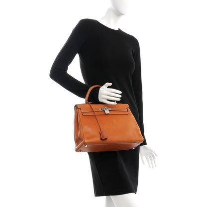 Hermes Natural Barenia Kelly Retourne 32 Fauve 3 of 40
