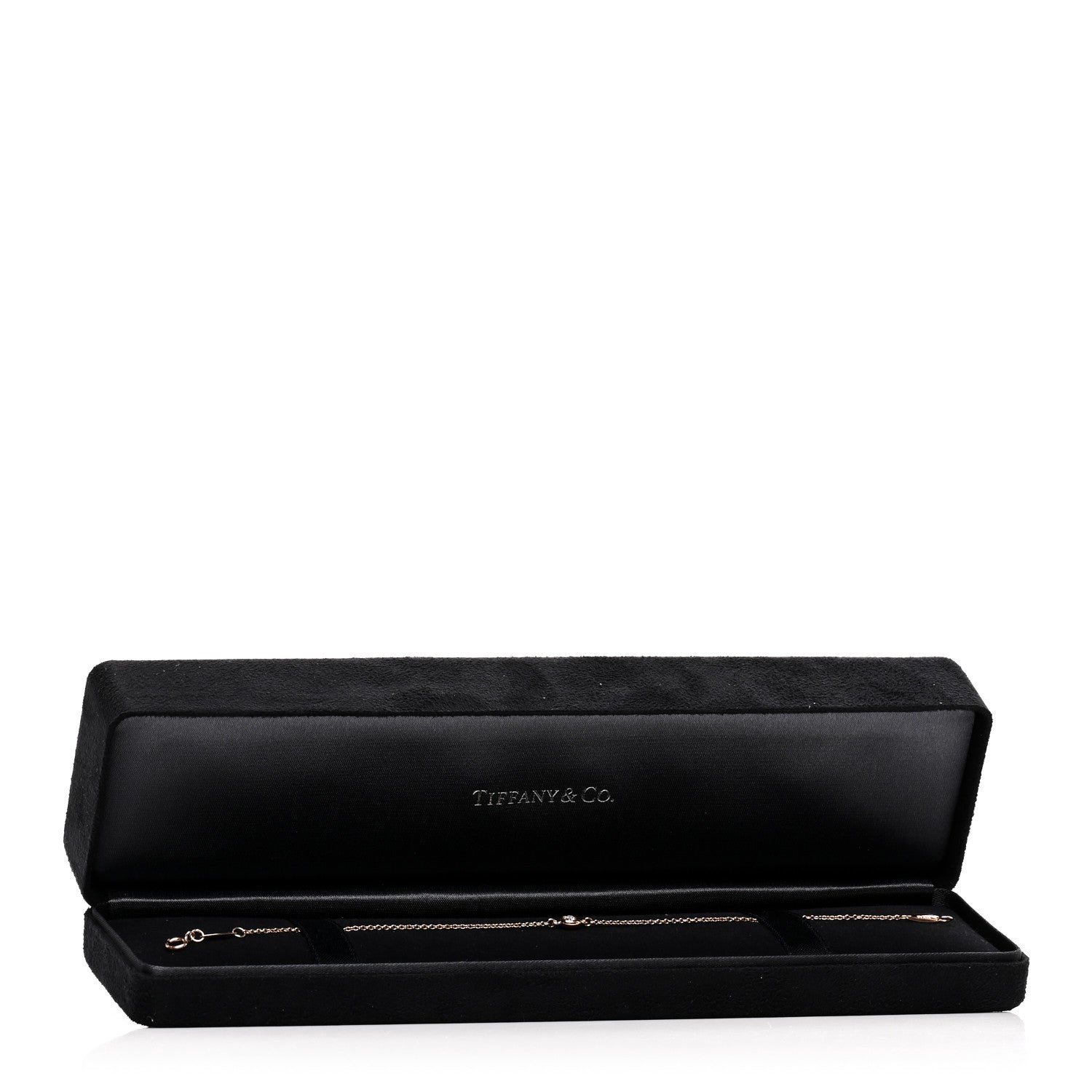 Tiffany 18K Rose Gold Diamond .10ct Elsa Peretti Diamonds by the Yard Bracelet 4 of 4