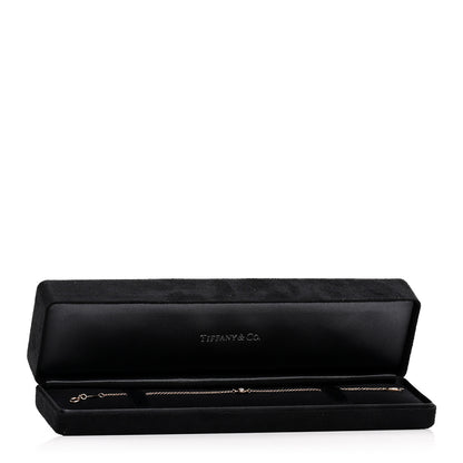 Tiffany 18K Rose Gold Diamond .10ct Elsa Peretti Diamonds by the Yard Bracelet 4 of 4