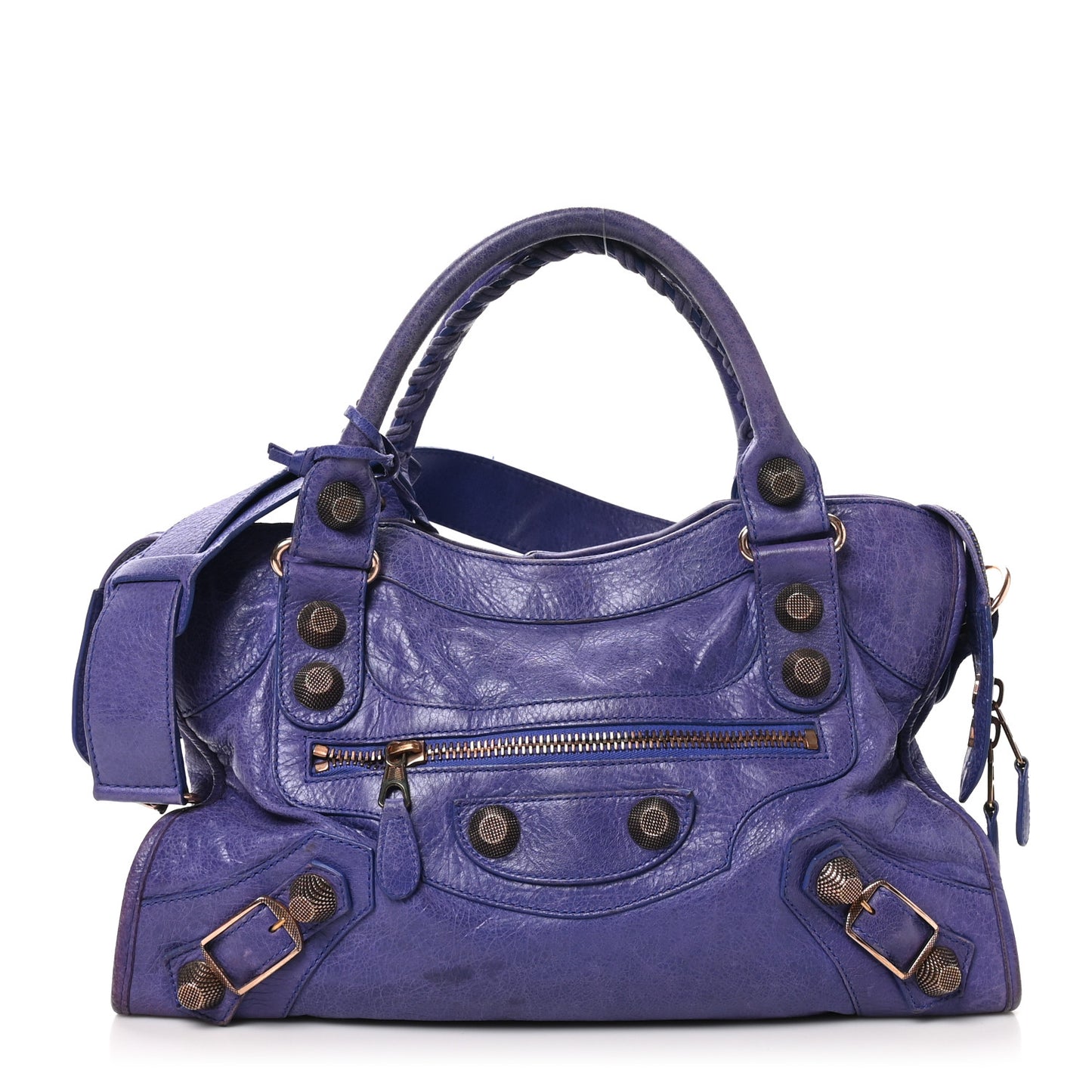 Agneau Giant 21 Rose Gold Hardware City Bleu Lavande