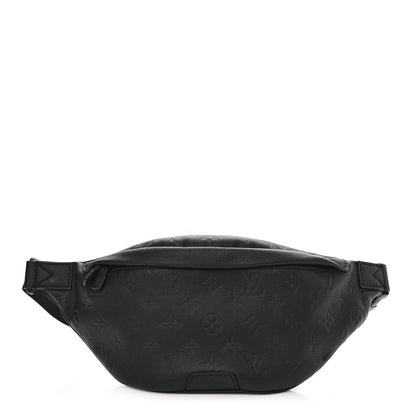 Louis Vuitton Calfskin Monogram Shadow Discovery Bumbag Black 1 of 9