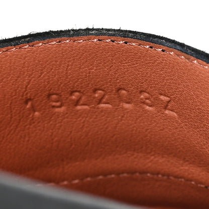 Hermes Goatskin Womens Royal Loafers 36 Black 9 of 12