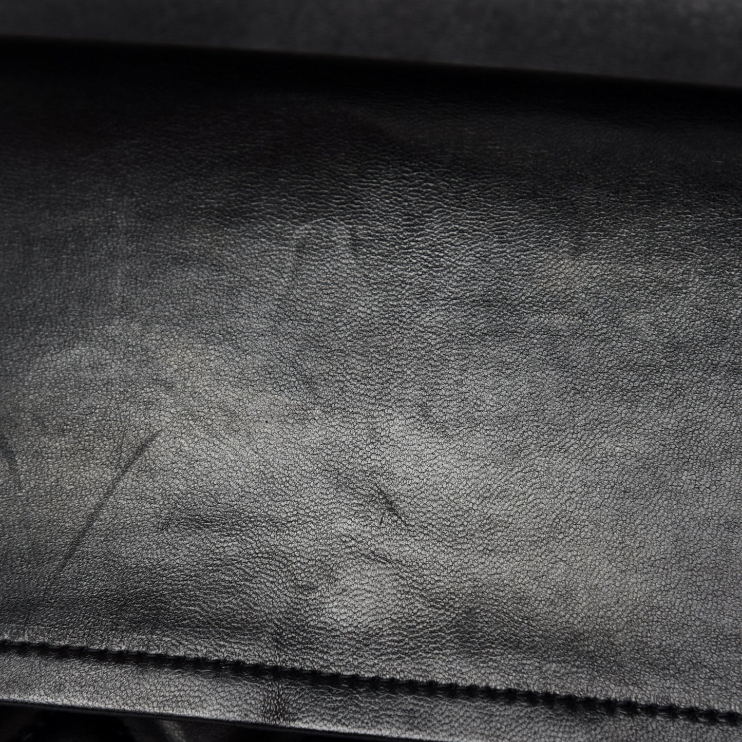 Lambskin Quilted Maxi Double Flap Black