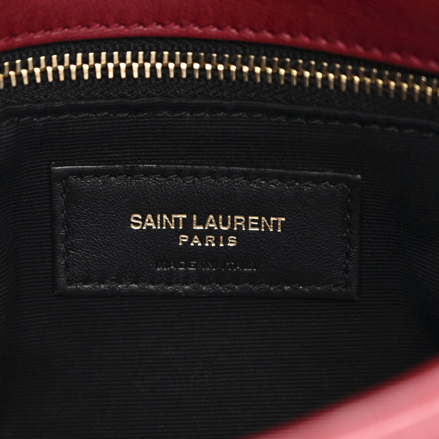 Lambskin Quilted Toy Loulou Puffer Monogram Chain Satchel Red