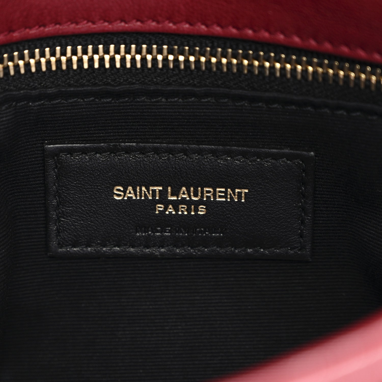 Saint Laurent Lambskin Quilted Toy Loulou Puffer Monogram Chain Satchel Red 6 of 11