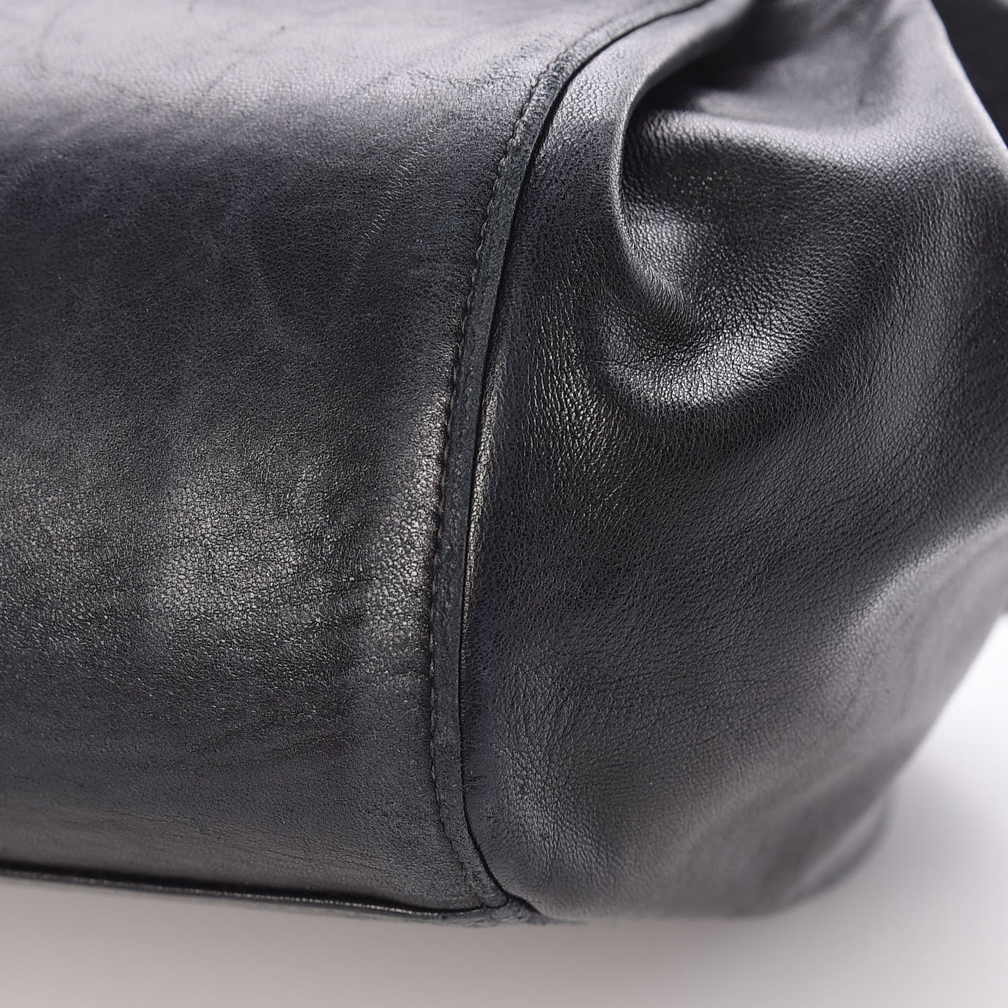 Lambskin Chocolate Bar Accordion Mademoiselle Flap Black