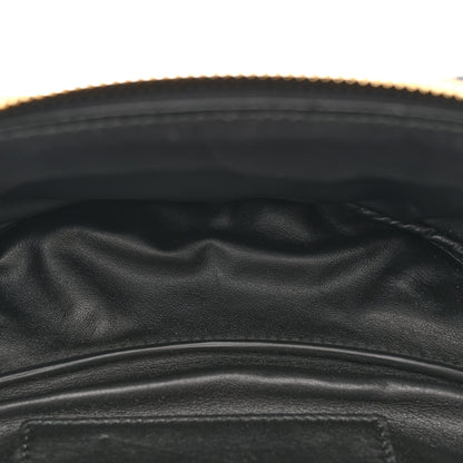 Salvatore Ferragamo Canvas Calfskin Gancini Studded Waist Bag Black Beige 5 of 10