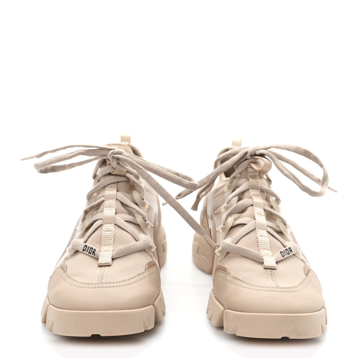 Neoprene Rubber Womens D-Connect Sneakers 37.5 Nude