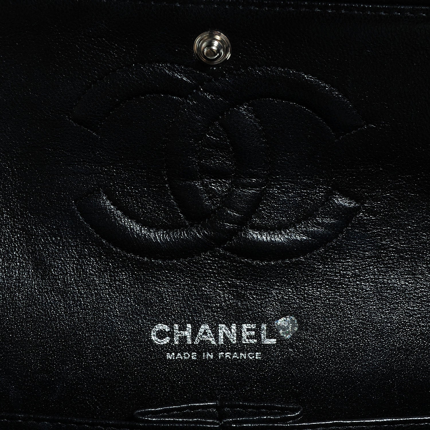 Chanel Tweed Medium Double Flap Black White 5 of 7