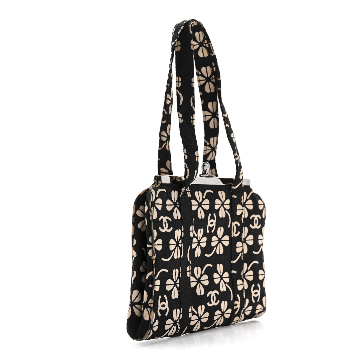 Canvas CC Clover Clutch Black