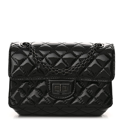 Chanel Patent Calfskin Quilted 2.55 Reissue Mini Flap So Black 1 of 11