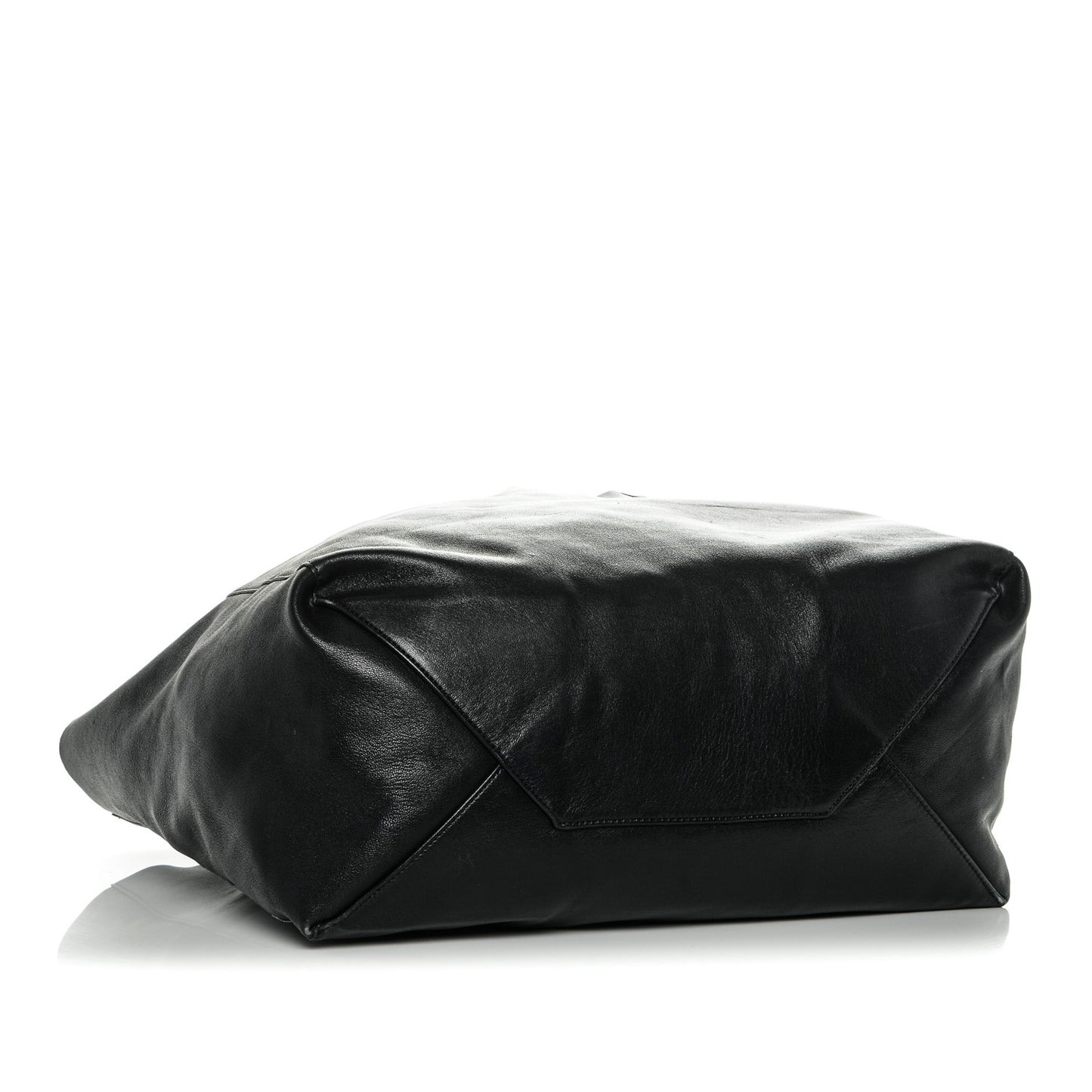 Lambskin Horizontal Cabas Black
