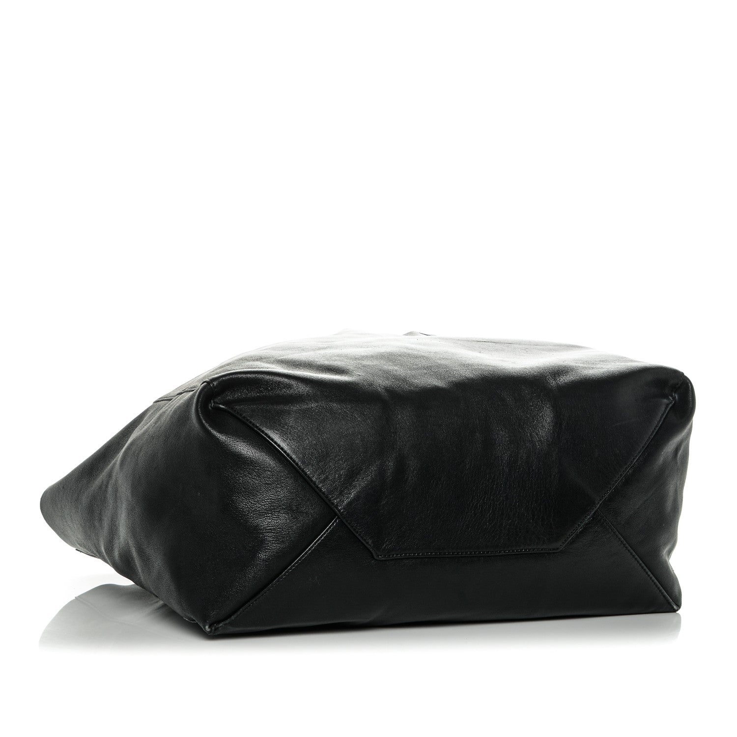 Celine Lambskin Horizontal Cabas Black 4 of 6