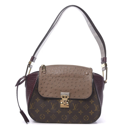 Louis Vuitton Ostrich Lizard Exotique Majestueux Shoulder Bag Bordeaux 1 of 9