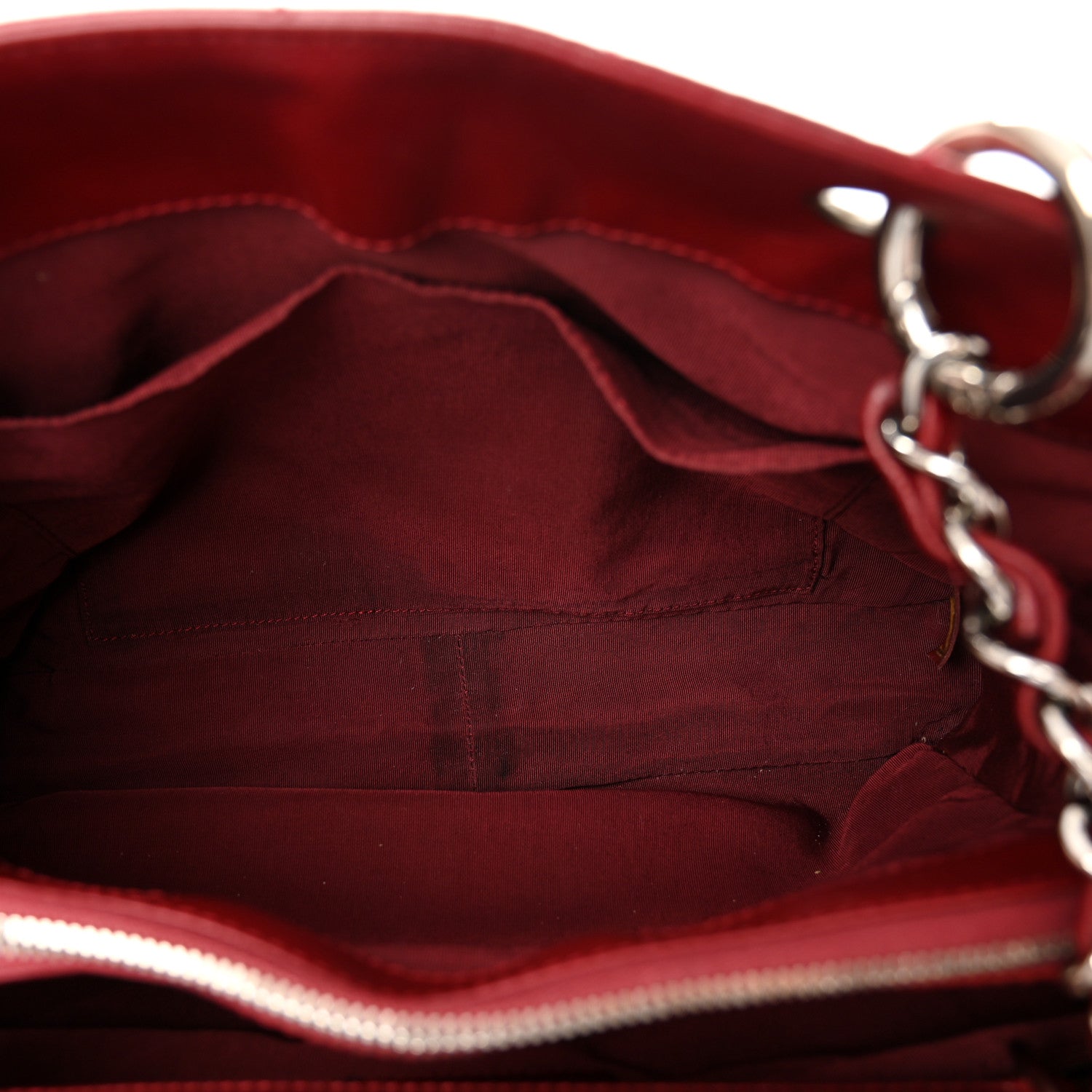 Chanel Caviar Quilted Grand Shopping Tote GST Red 5 of 12