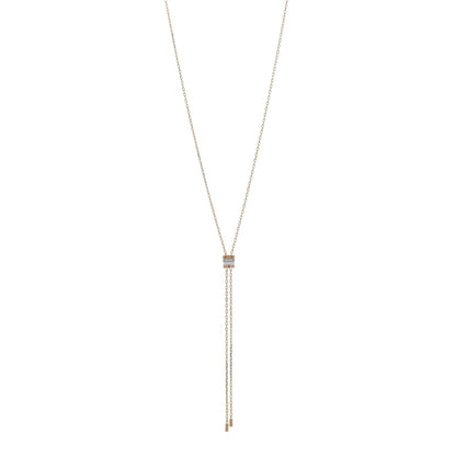 Boucheron 18K White Yellow Rose Gold Diamond Ceramic SM Quatre White Edition Tie Necklace 1 of 4