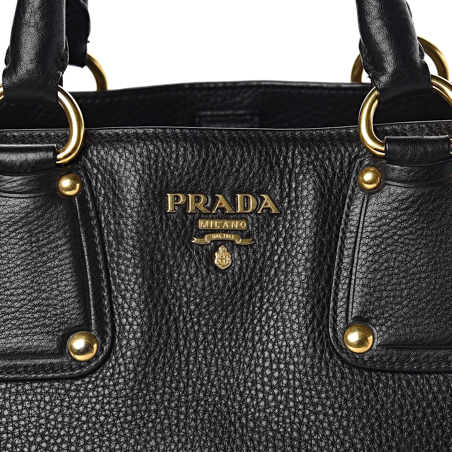 Prada Vitello Daino Tote Black 14 of 14