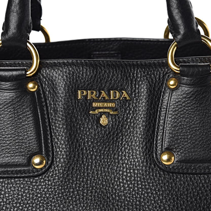 Prada Vitello Daino Tote Black 14 of 14