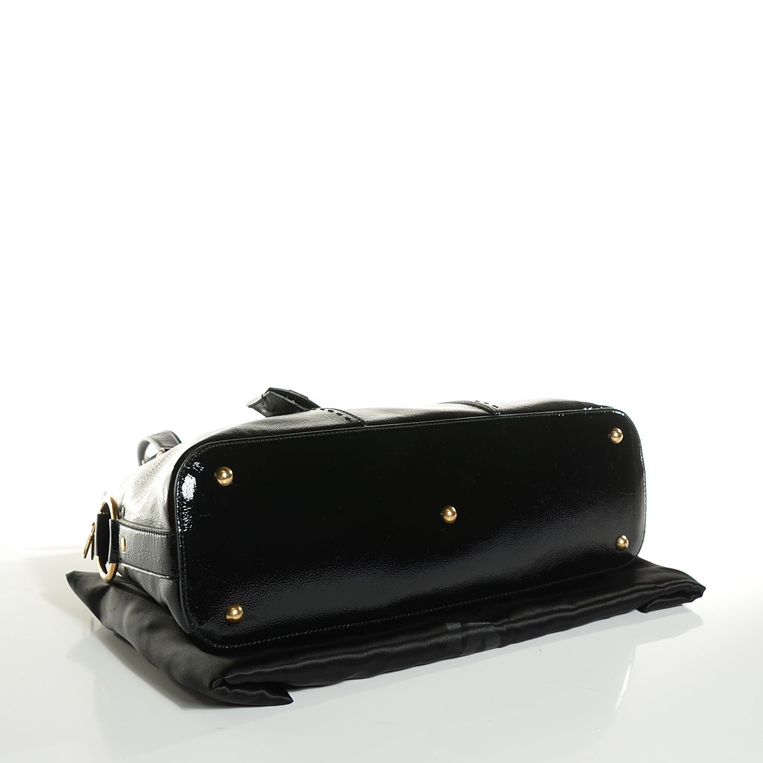 Saint Laurent Patent Calfskin Large Muse Black 4 of 8