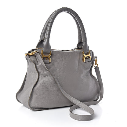 Chloe Calfskin Medium Marcie Satchel Cashmere Grey 3 of 13