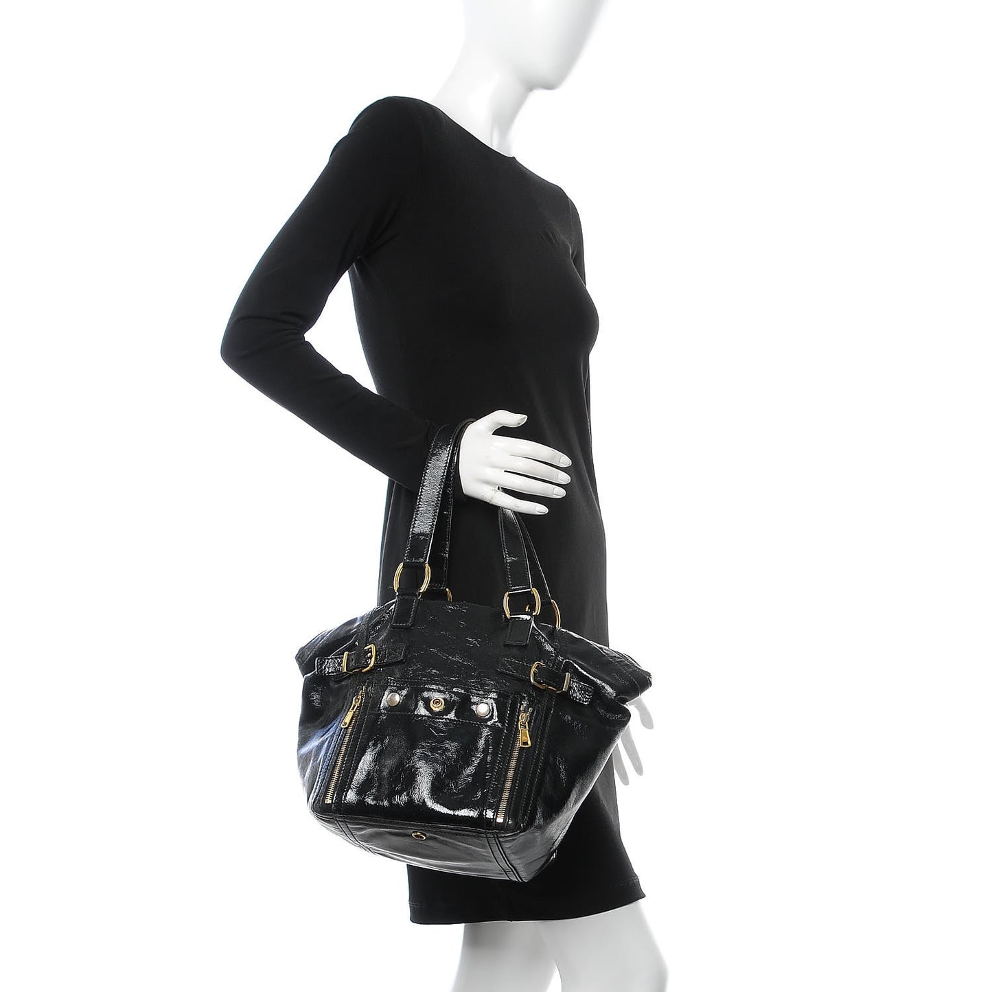 Patent Medium Downtown Black