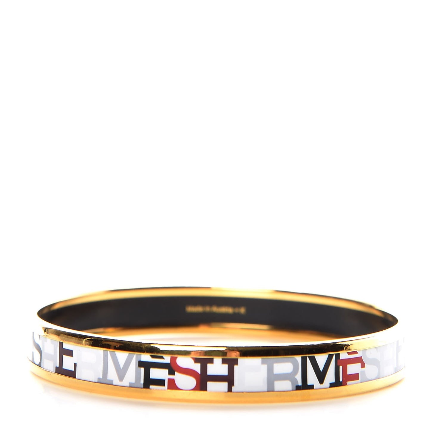 Enamel Printed Narrow Capitales Bracelet 65