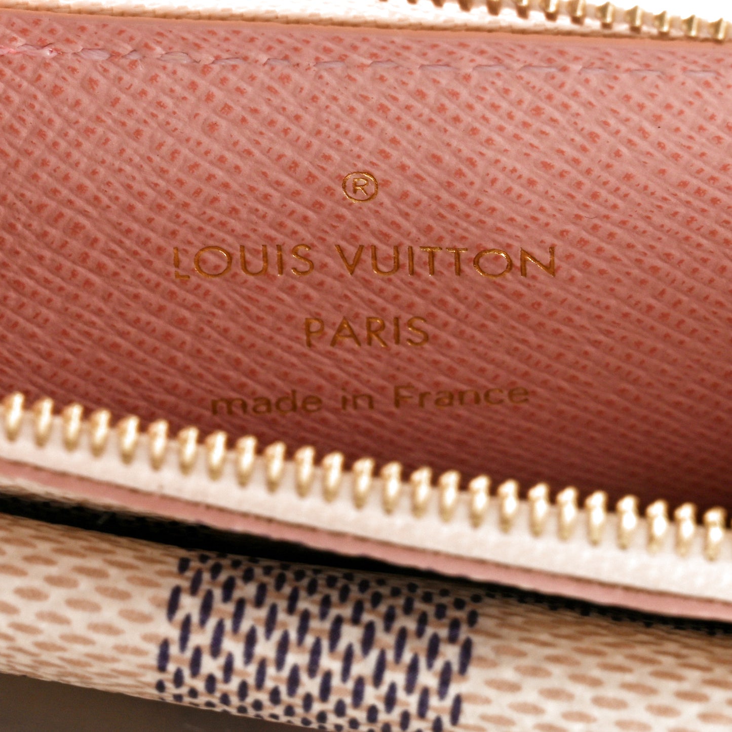 Damier Azur Recto Verso Card Holder Rose Ballerine
