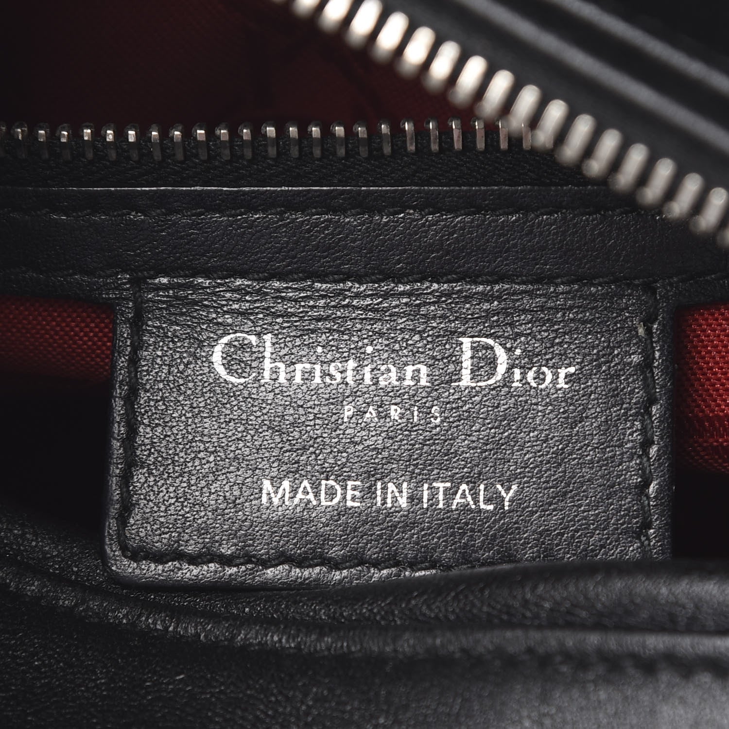 Christian Dior Lambskin Cannage Medium Lady Dior Black 7 of 11