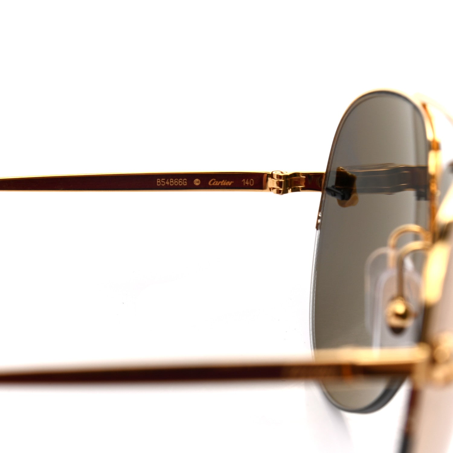 Cartier Panthere De Cartier Aviator Sunglasses Gold 5 of 7