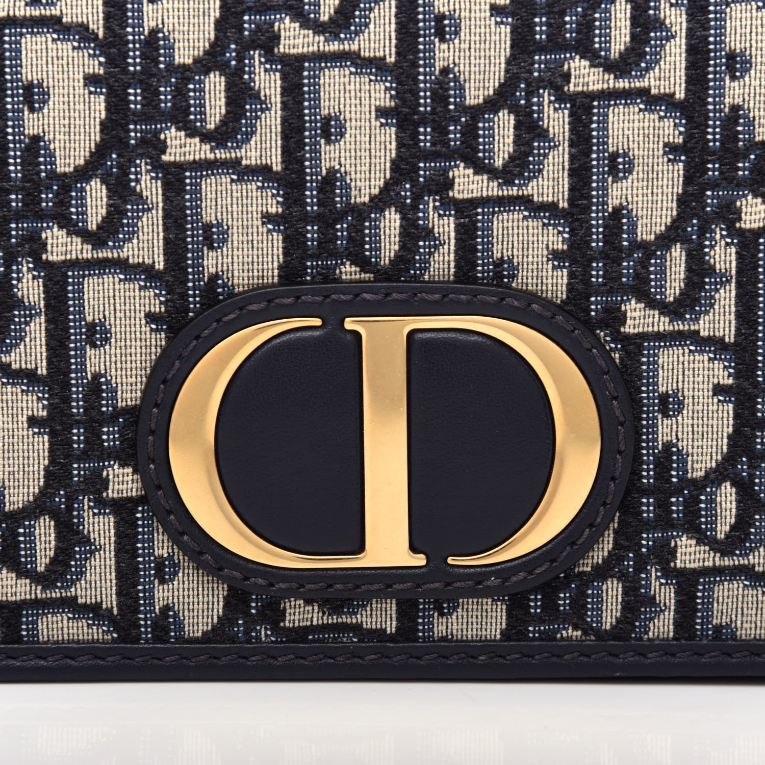 Christian Dior Oblique 30 Montaigne 2-In-1 Pouch Blue 9 of 10