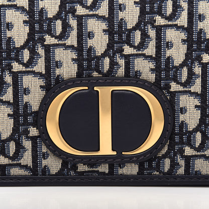 Christian Dior Oblique 30 Montaigne 2-In-1 Pouch Blue 9 of 10
