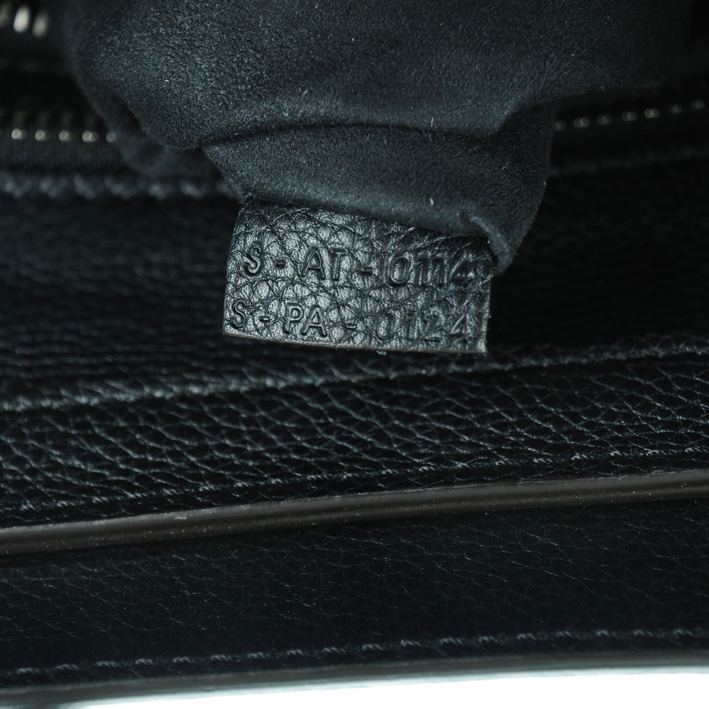 Drummed Calfskin Micro Luggage Black