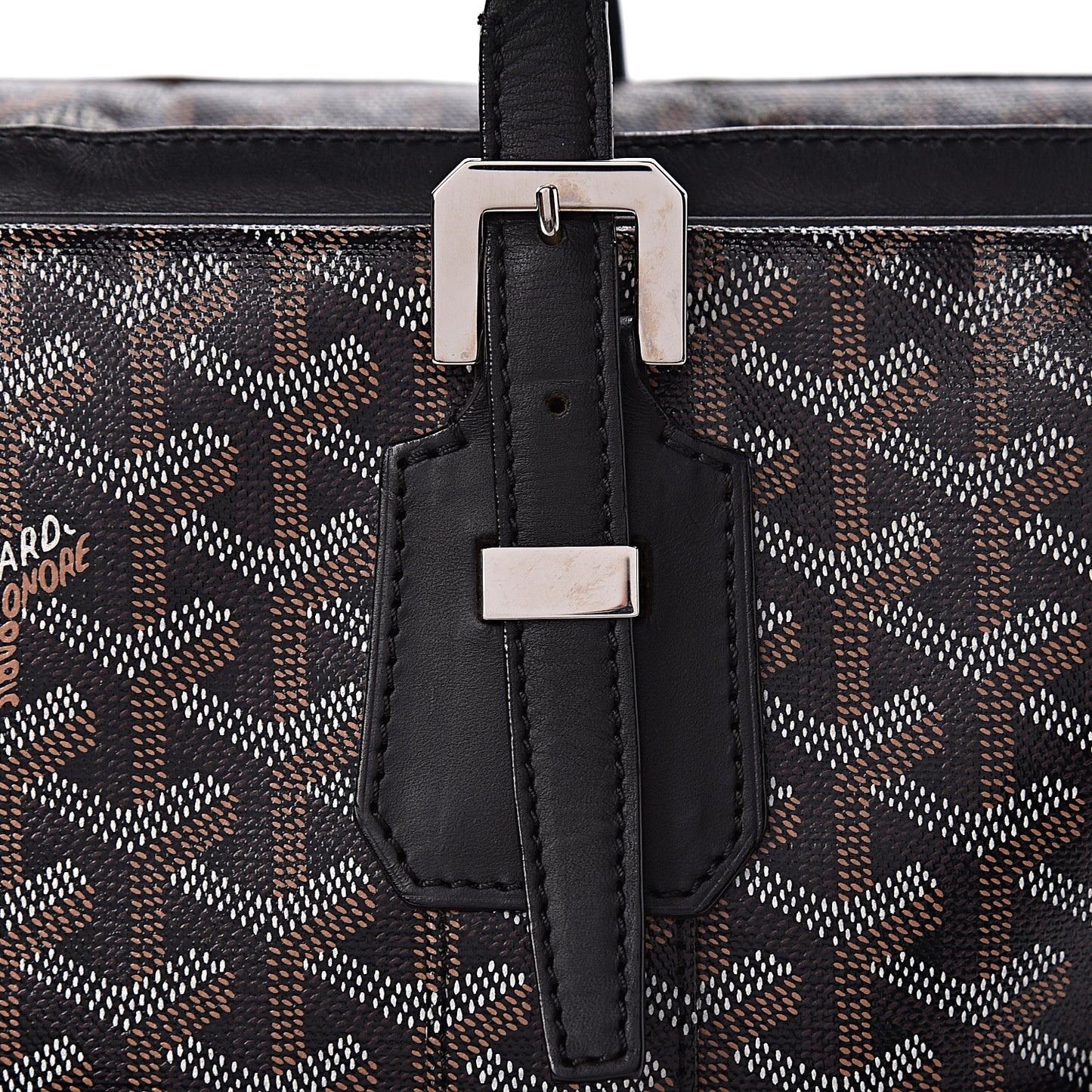 Goyardine Ambassade MM Briefcase Black