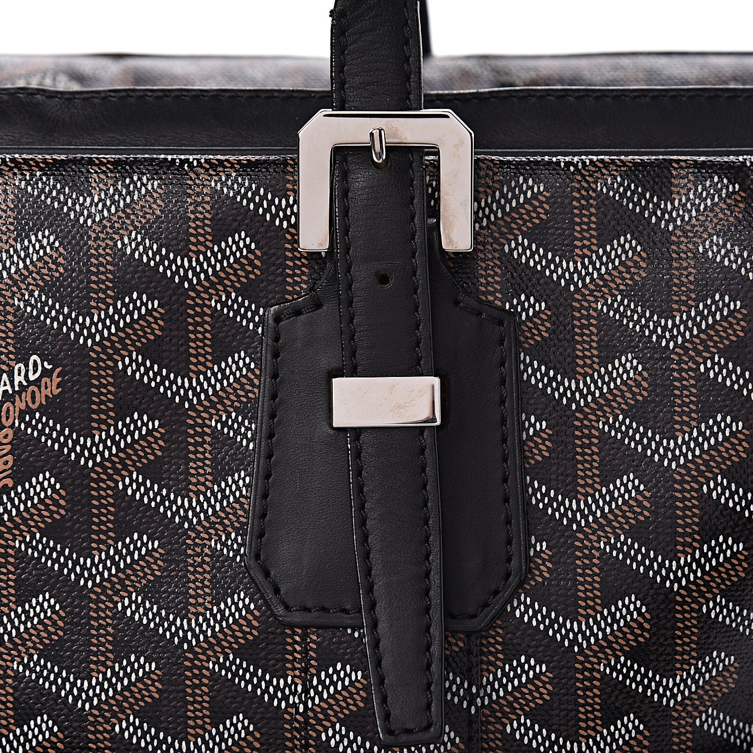 Goyard Goyardine Ambassade MM Briefcase Black 14 of 14