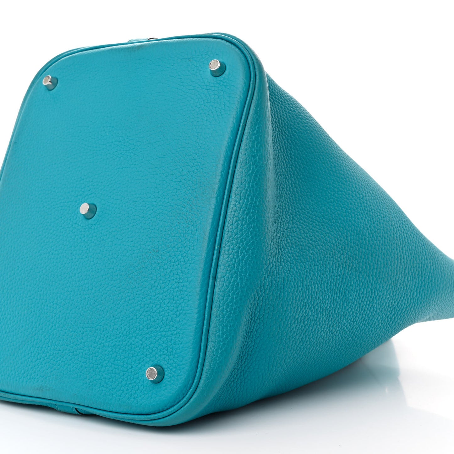 Taurillon Clemence Picotin Lock 26 GM Turquoise